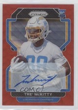 2021 Panini Prizm Rookie Red Wave Prizm Auto 46/149 Tre' McKitty #416 Auto 0us8