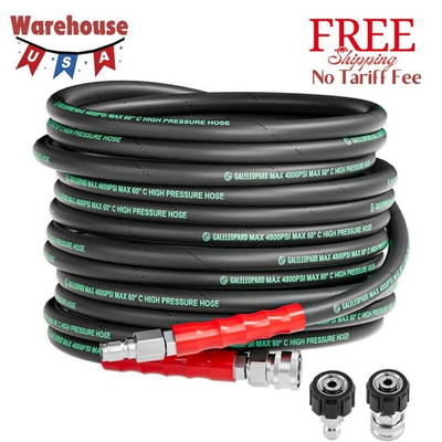 #ad #ad 3 8quot; Pressure Washer Hose 50FT 4800PSI with 3 8 Inch Quick Connect Size: 50FT $60.47