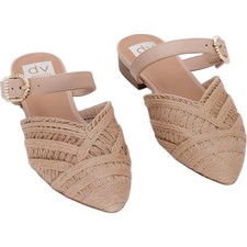 DV Dolce Vita Domain Raffia Woven Pointed Flats Natural Women's US 6.5M