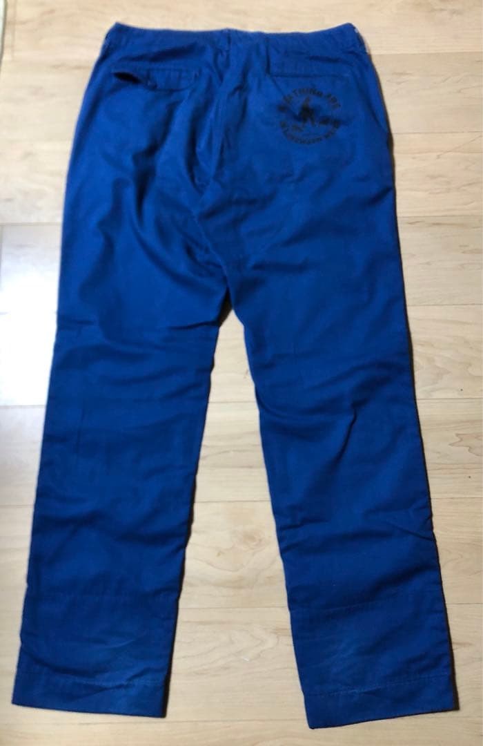 A BATHING APE Polyester Cotton Straight Chino Pants Blue L BA0226136 thumbnail 6