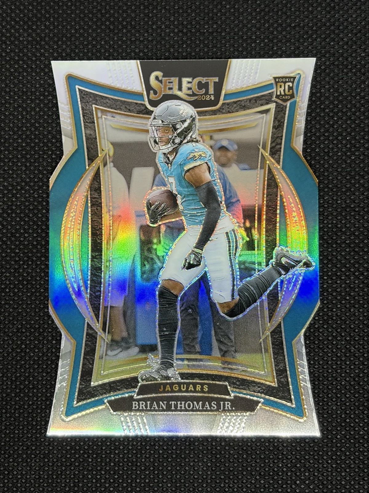 Brian Thomas Jr RC 2024 Panini Select Silver Die-Cut Prizm Concourse No. 91