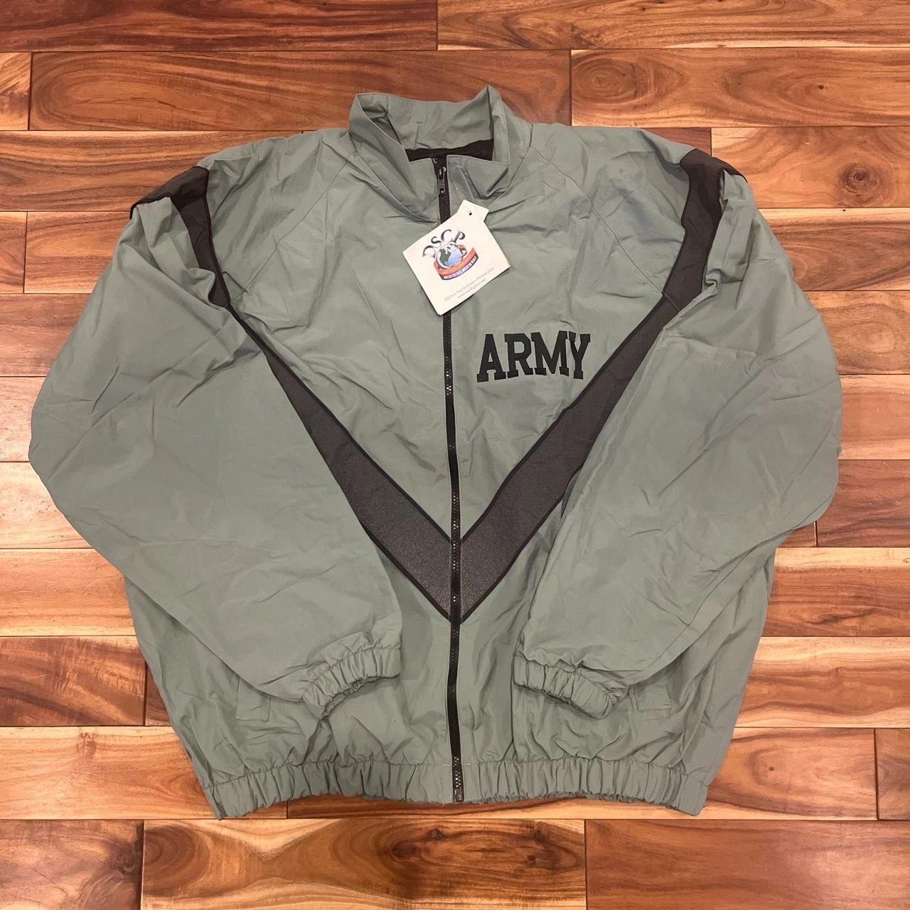 Vintage US Army IPFU PT Jacket XL Regular Reflective Windbreaker Skilcraft NWT - product detail image 1