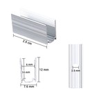 Yescom 20x 2" LED Track Channel 7x10mm Aluminium Mounting Clips for Rope Lights — photo 4