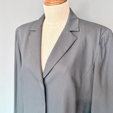 Brooks Brothers 2 Pc. Navy Wool Skirt Suit Sz 12 Micro Dot Classic Office