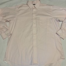 Chaps ~ Men’s 17 34/35 Pink Dress Shirt Non-Iron Long Sleeve
