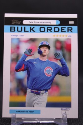 Pete Crow-Armstrong #BO-1 2026 Topps Flagship Collection Bulk Order Chicago Cubs