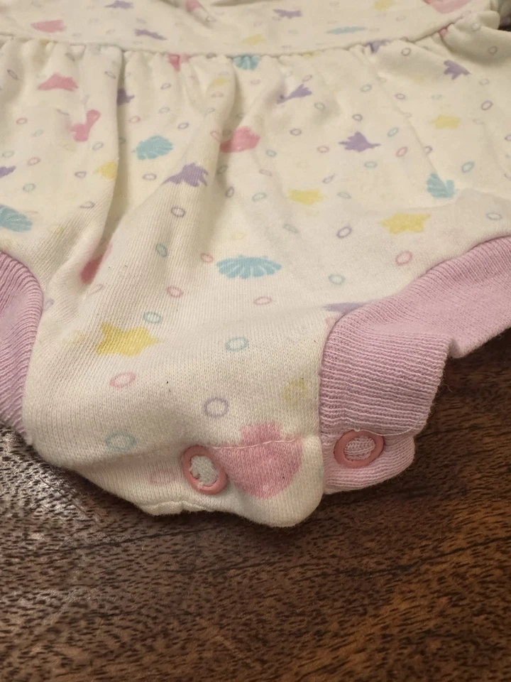 Mameluco vintage Fisher Price ropa para niños 12 meses corto Slv playa temático timbre Foto 4 de 4