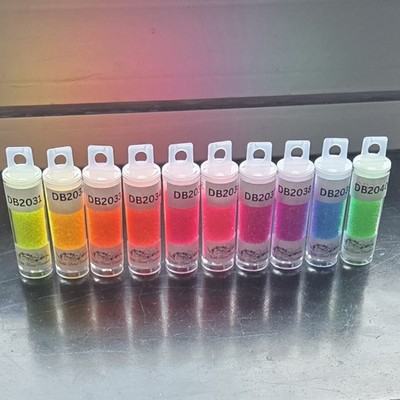Miyuki Delica 11/0 Seed Beads, Neon Luminous Set, 10 Colors! 10 grams each!