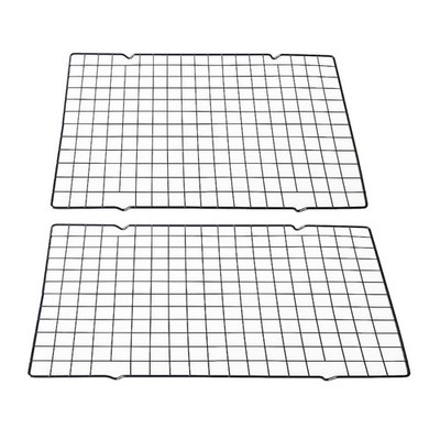 Multi Functional Cooling Racks Baking Cookie Biscuit Bread 15.7x9.8 Inch 2 PCS