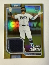 2026 Topps Jersey Relic Gold #45/50 Junior Caminero TAMPA BAY RAYS