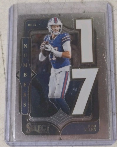 Josh Allen [Zebra Prizm] #10 2024 Panini Select Numbers card