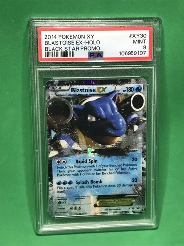 PSA 9 Mint BLASTOISE EX Holo 2014 Pokémon TCG XY Black Star Promo #XY30
