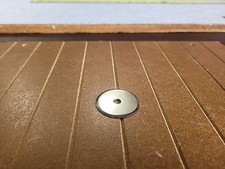 1,25 cala okrągła płyta tylna szafki z cyny - nowa stary zapas