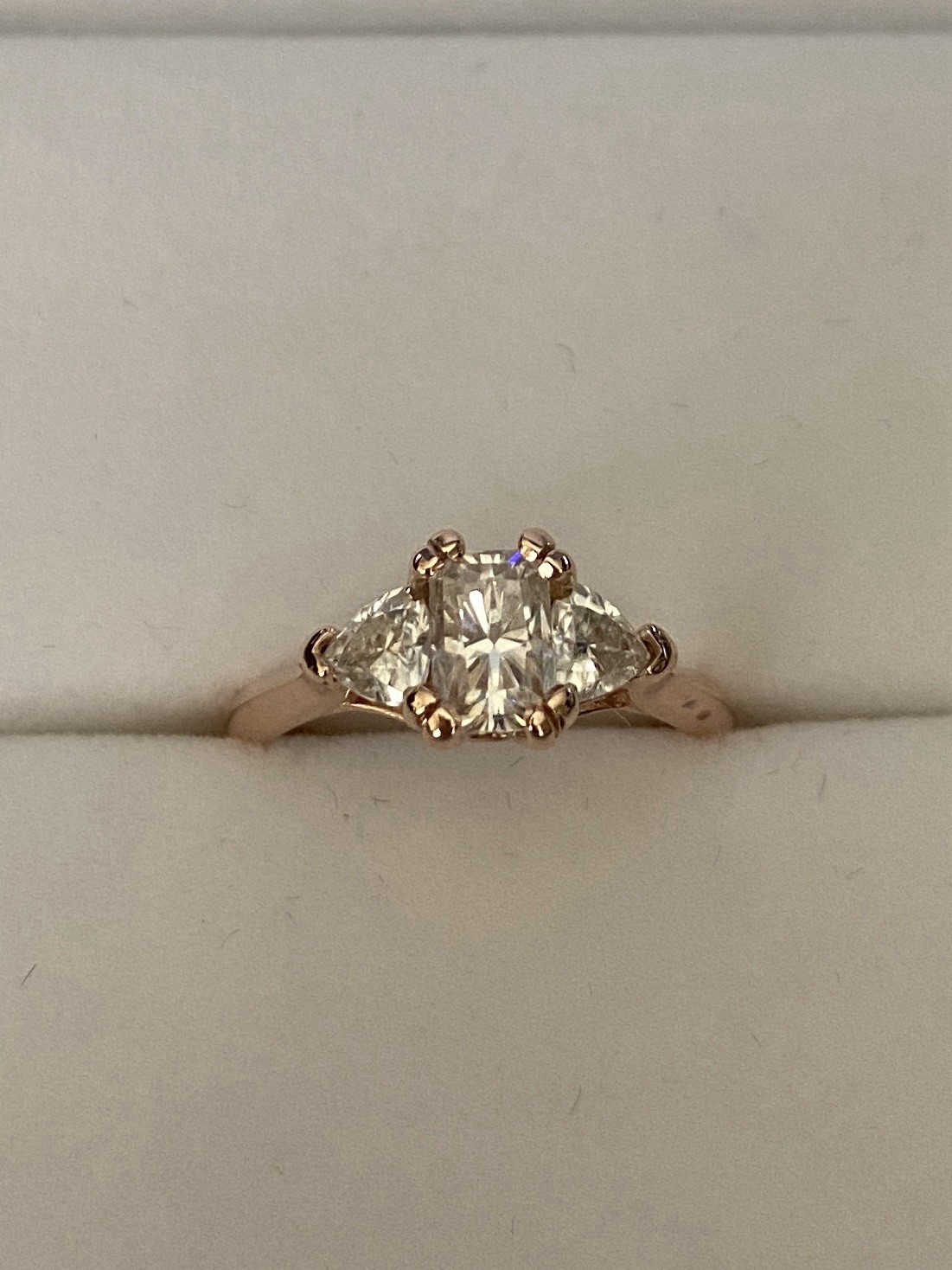 Charles and Colvard Moissanite Wedding Ring