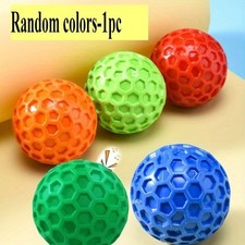 Tough Natural Rubber Dog Chew Toy Indestructible Squeaky Ball Beef Flavor