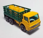 Vintage Matchbox Lesney #4 Dodge Stake Truck w/3 #51 John Deere Trailer Barrels