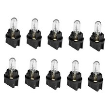 10pcs Car T5 Instrument Light Car Dashboard Halogen Bulbs12v 1.2w White