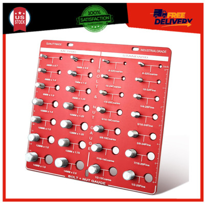 28 Thread Checker, Nut and Bolt Thread Checker, Bolt Size and Thread Gauge Id...