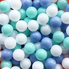 MoonxHome Ball Pit Balls pour tout-petits, sans BPA Crush 100 pièces, M-vert et bleu 