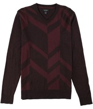 Alfani Mens Broken Chevron Pullover Sweater