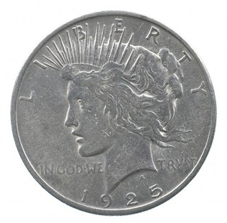 Better 1925 Peace Silver Dollar 90% US Coin 046