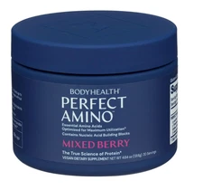 Bodyhealth Perfect Amino Essential Amino Acid Powder, 4.6 oz (20 servings) Berry