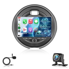 4+64GB Android 15 Apple Carplay Autoradio GPS FM f�r BMW Mini Cooper F55 F56 F57