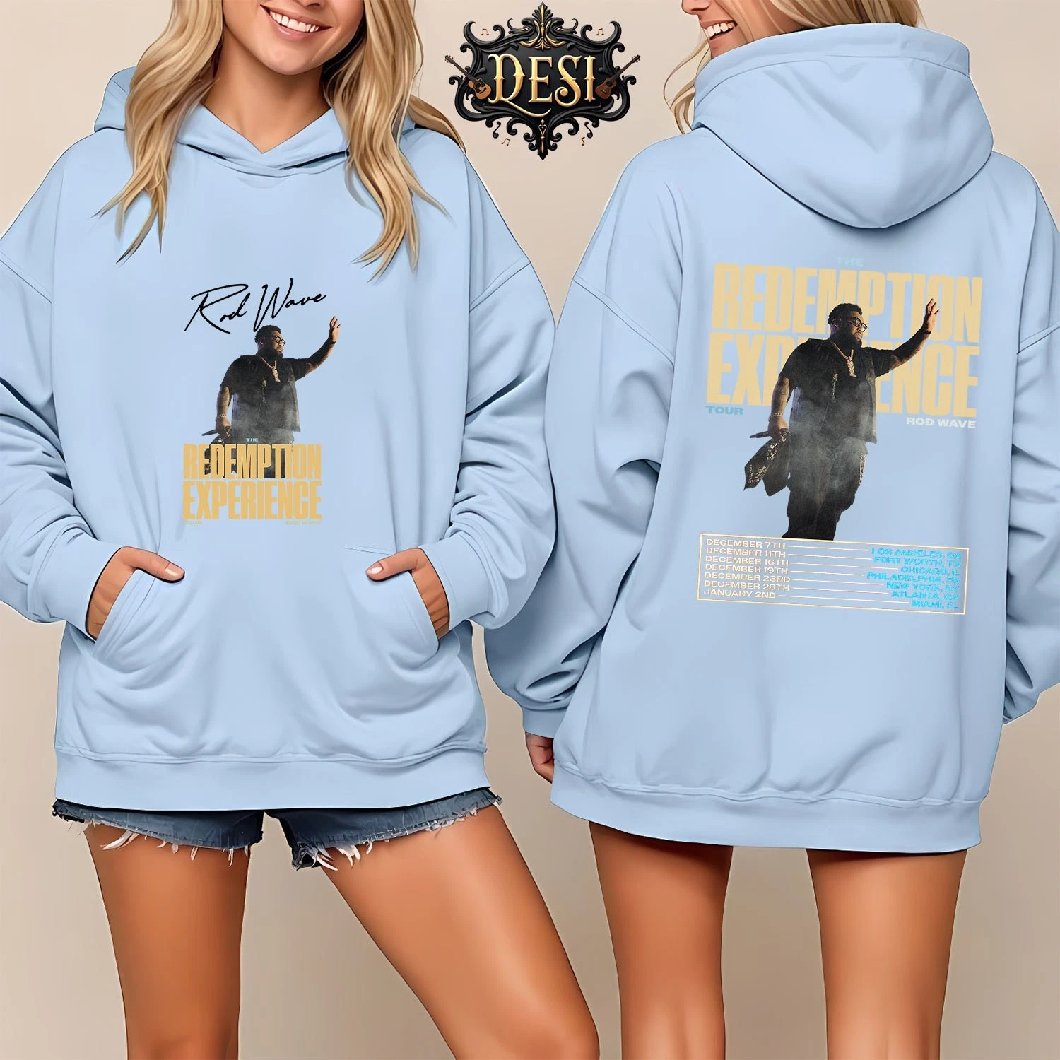 Rod Wave The Redemption Experience Tour 2025 Hoodie