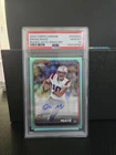 2024 Topps Chrome Drake Maye Aqua Refractor Rookie Auto /199 #RA-DMA PSA 10