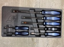 Snap-on Sddx70acv 105th Anniversary Blue Hard Handle Screwdriver Set Like New Snap-on Sddx70acv 105th Anniversary Blue Hard Handle Screwdriver Set Like New