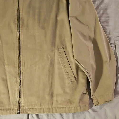 Vintage Y2k Skate Wear Matix Men's Beige Flannel Lined Jacket Twill Cotton L image 5