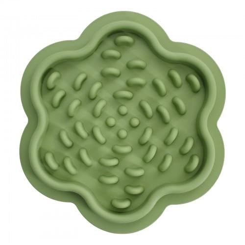 Gamelle anti-glouton silicone rose pour alimentation lente chat et chien de taille S