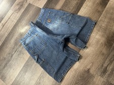 Carhartt Loose Original Fit Denim Carpenter Jean Shorts Size 42