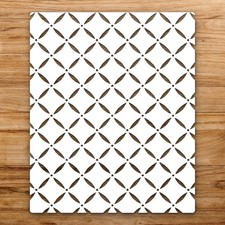 Geometric Repea Large Reusable Wall Stencil For Painting DIY Home Decor Template