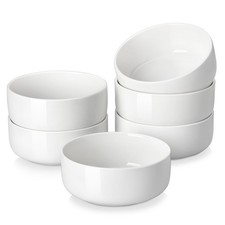 MALACASA 24 OZ Cereal Bowls, Porcelain Soup Oatmeal Bowls Set of 6, Kitchen C...