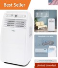 3-in-1 Portable Air Conditioner - Efficient Cooling, Dehumidifying & Fan, White