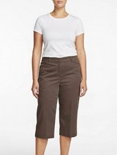 Kim Rogers brown capris sz 8 New with tags Retails 44