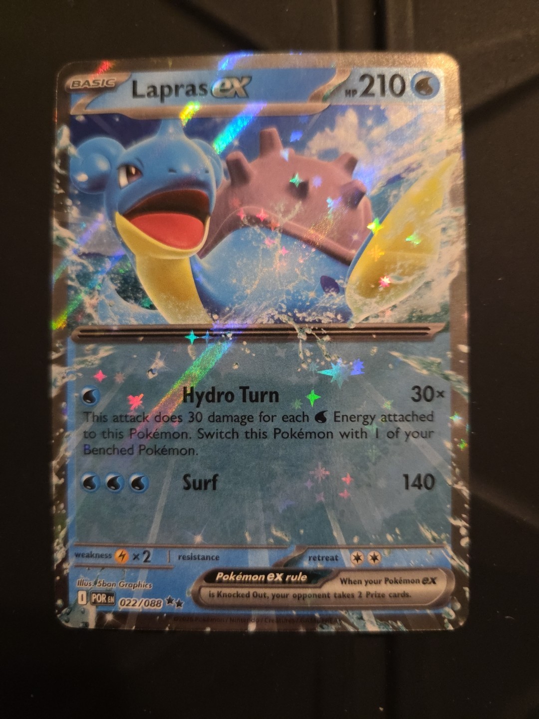 Lapras ex 022/088 Me03: Perfect Order Holo