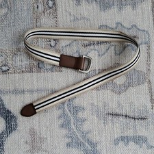 Janie and Jack Boys Brown, Khaki, Navy And White D-ring Belt Sz4-5y