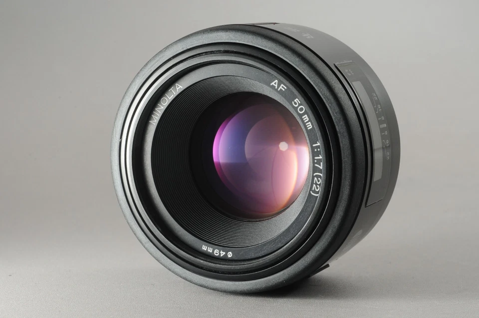 US Duty Paid N Mint Minolta 50mm F/1.7 AF Lens Black From Japan #4089 - Image 2 of 4