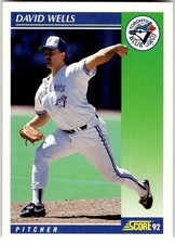 1992 Score #49 David Wells Toronto Blue Jays MLB