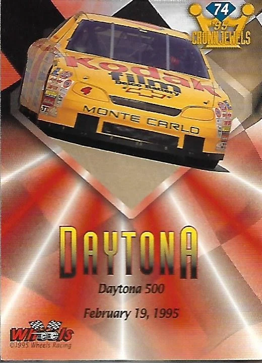 1995 Crown Jewels Sapphire #74 Sterling Marlin RW/2500 - RAC - Image 2 of 2