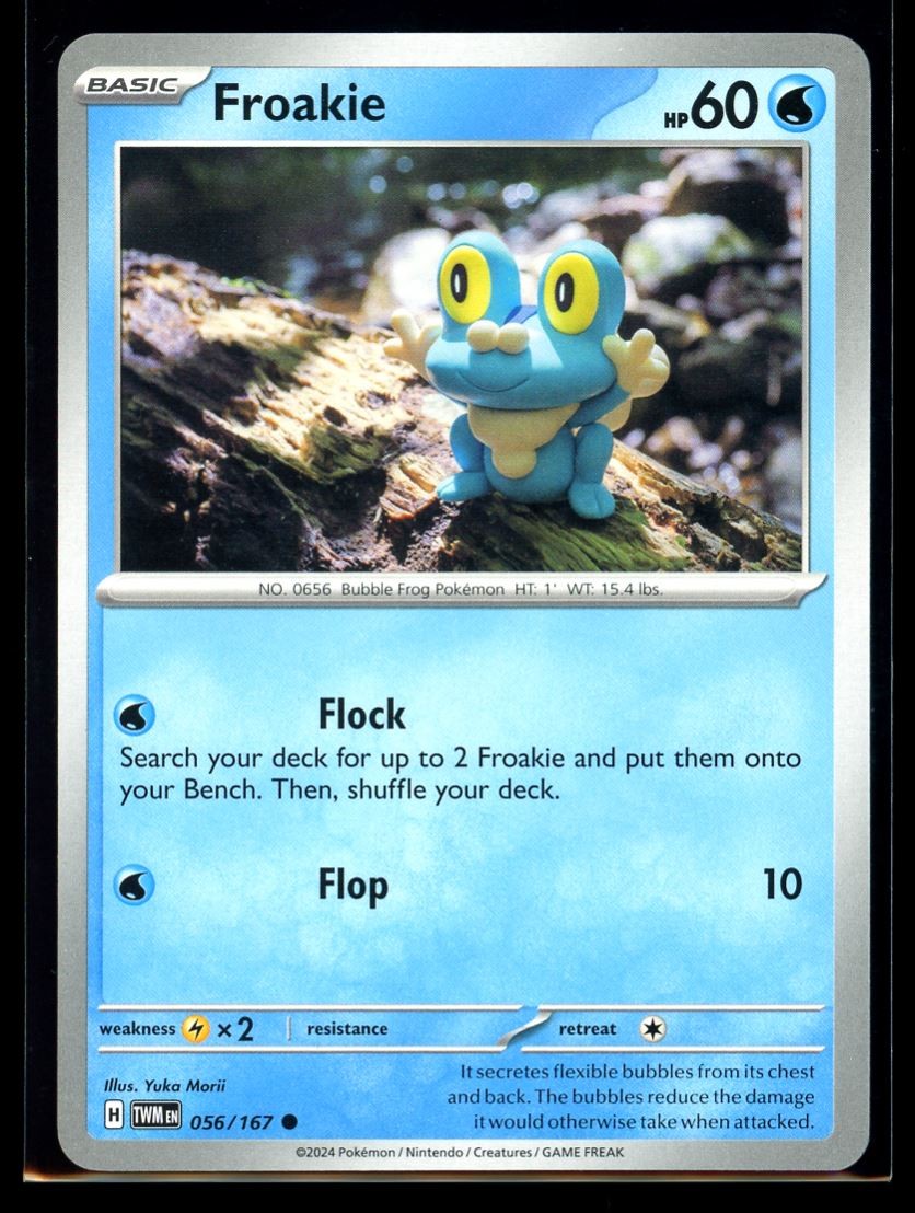 2024 Scarlet & Violet - Twilight Masquerade Froakie Yuka Morii #56 Non Holo