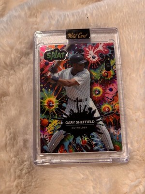 GARY SHEFFIELD 1/1 ONE OF ONE SPLAT WILD CARD SSP MLB RARE  