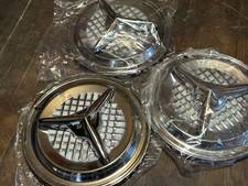 4 Vintage Olds Fiesta 14 3 Bar Spinner Hubcaps Wheel Cover Tri-bar Aftermarket