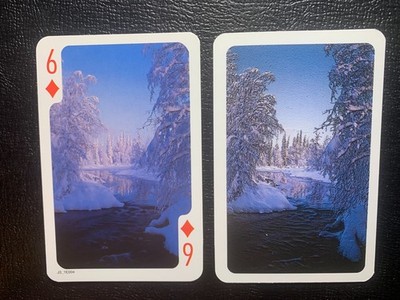 Swap Playing Card     FINLAND    Snow Covered Trees  6D    Single Card