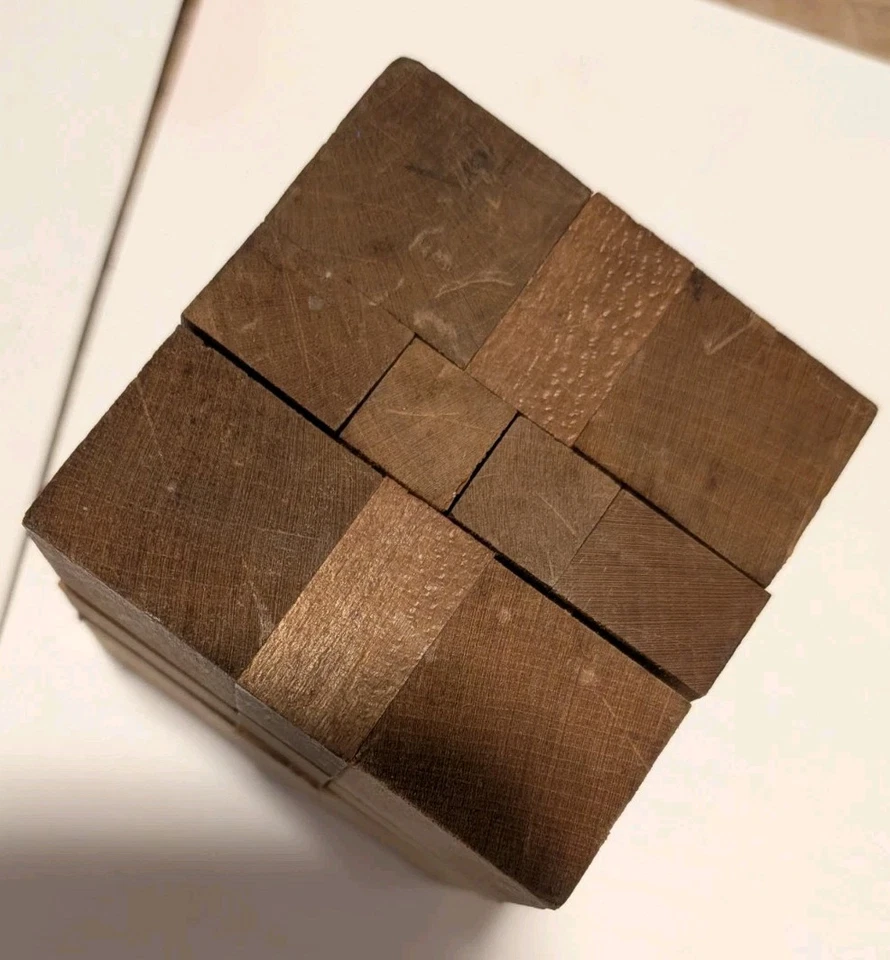 Mid-Century Modern Japanese Wood Kumiki Puzzles Made In Japan (Lot Of 3) - Image 4 of 4