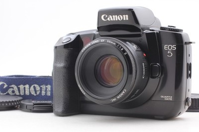 [Near MINT] Canon EOS-5 5 QD EF 50mm F1.8 II Lens 35mm Film Camera From JAPAN