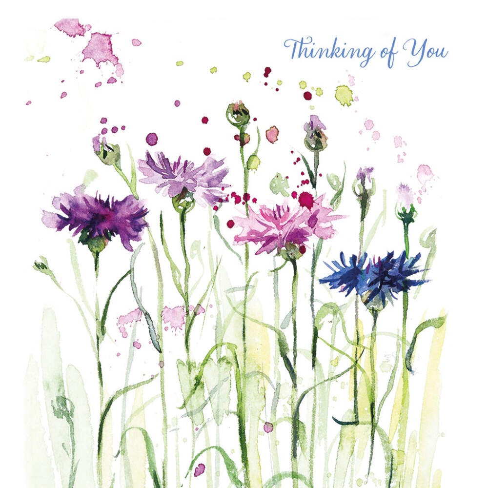 The Heritage Press 'Wild Flowers' Thinking of You Greeting Card