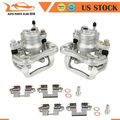 Brake Calipers w/ Bracket Assembly Pair For 2004-2007 Toyota Highlander Rear